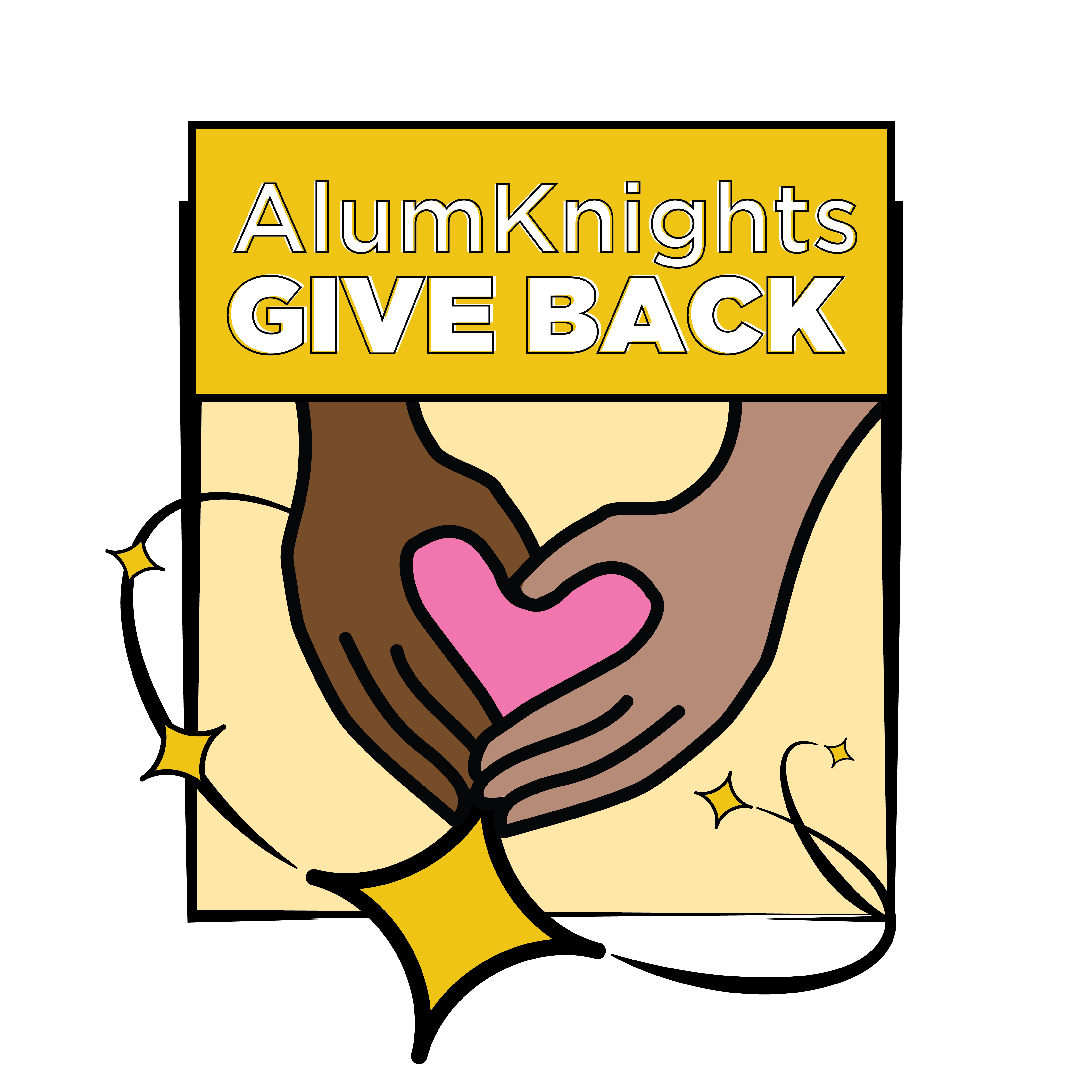 AlumKnights Give Back logo